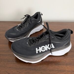 HOKA BONDI 8 RUNNING SNEAKER SHOE BREATHABLE WALKING HIKING WOMEN 8.5D WIDE
